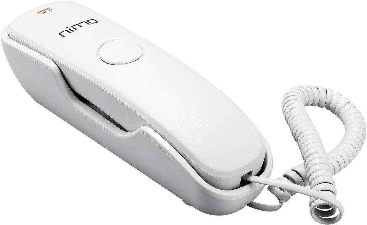 Vaste Telefoon - Muurtelefoon - Thuis Bellen - Muurmonteerbaar - 165 cm - Wit