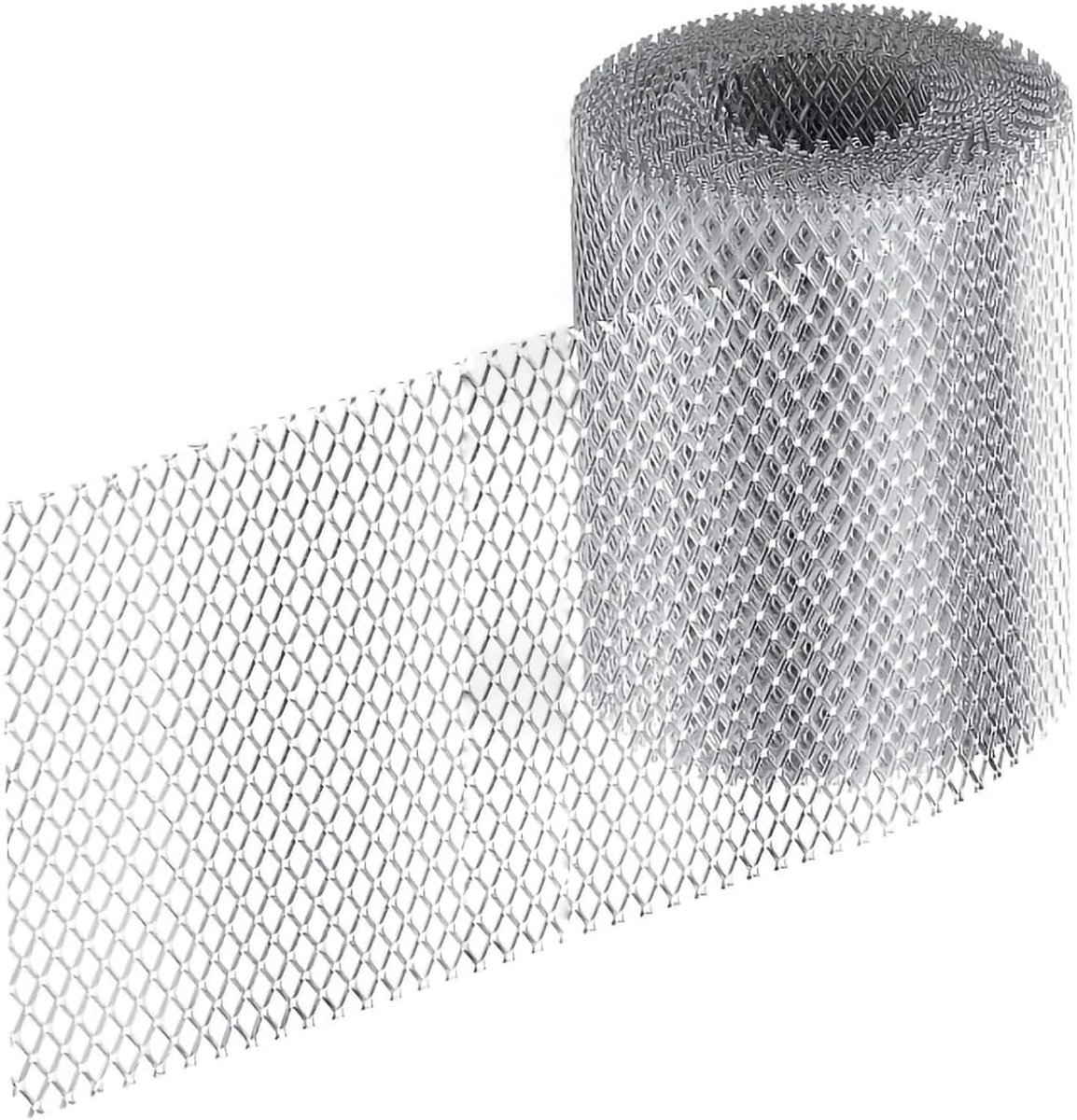Goot Bescherming Gaas - Bladfilter Rol - Dakgoten Schoonhouden - Duurzaam Aluminium - 405 meter - Zilver