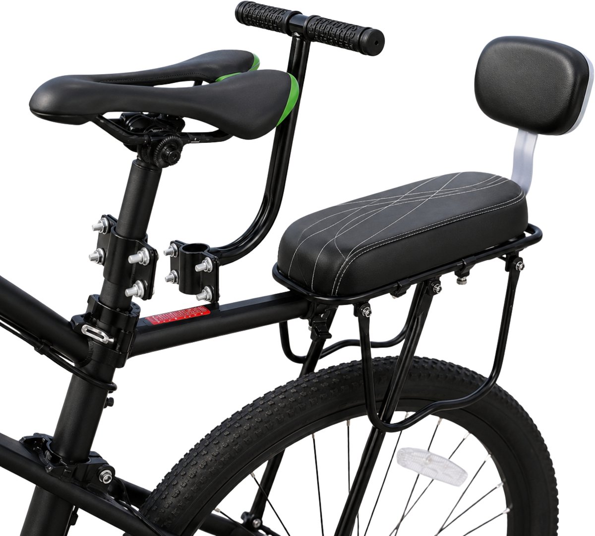 Bagagedrager Kussen – Zwart Fietszitje voor Extra Comfort en Eenvoud