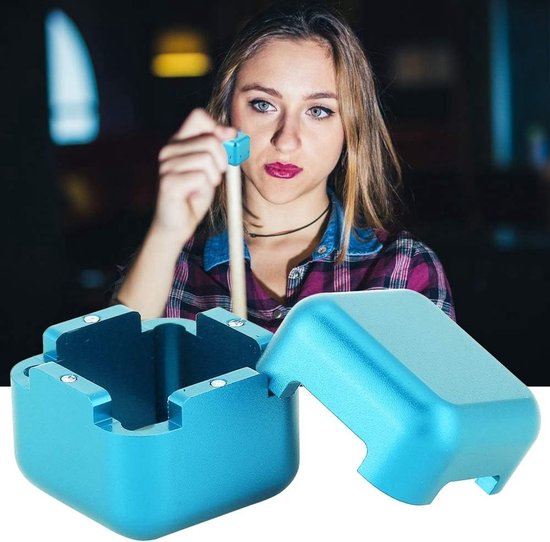 Mini vierkante chalkhouder voor biljart, schattige accessoires voor pool en biljartspel van mini — afbeelding 4