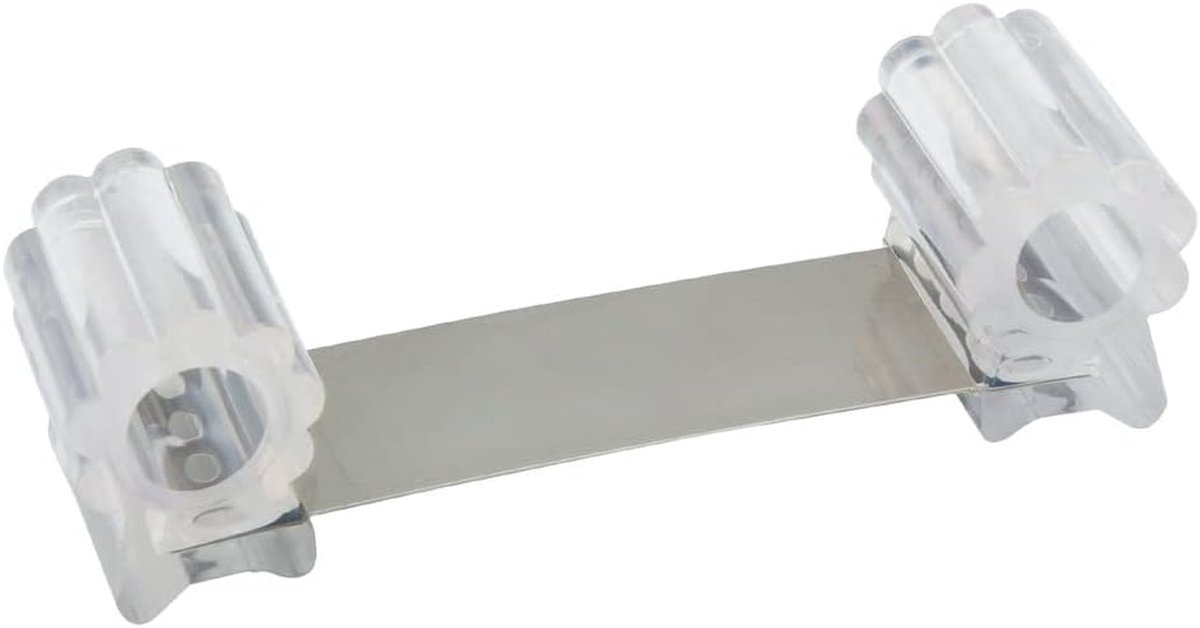 Deurstopper Rubber - Deurvanger Rubber - Voorkomt Deurschade - Buigbaar Metalen Deel - 13 cm - Transparant