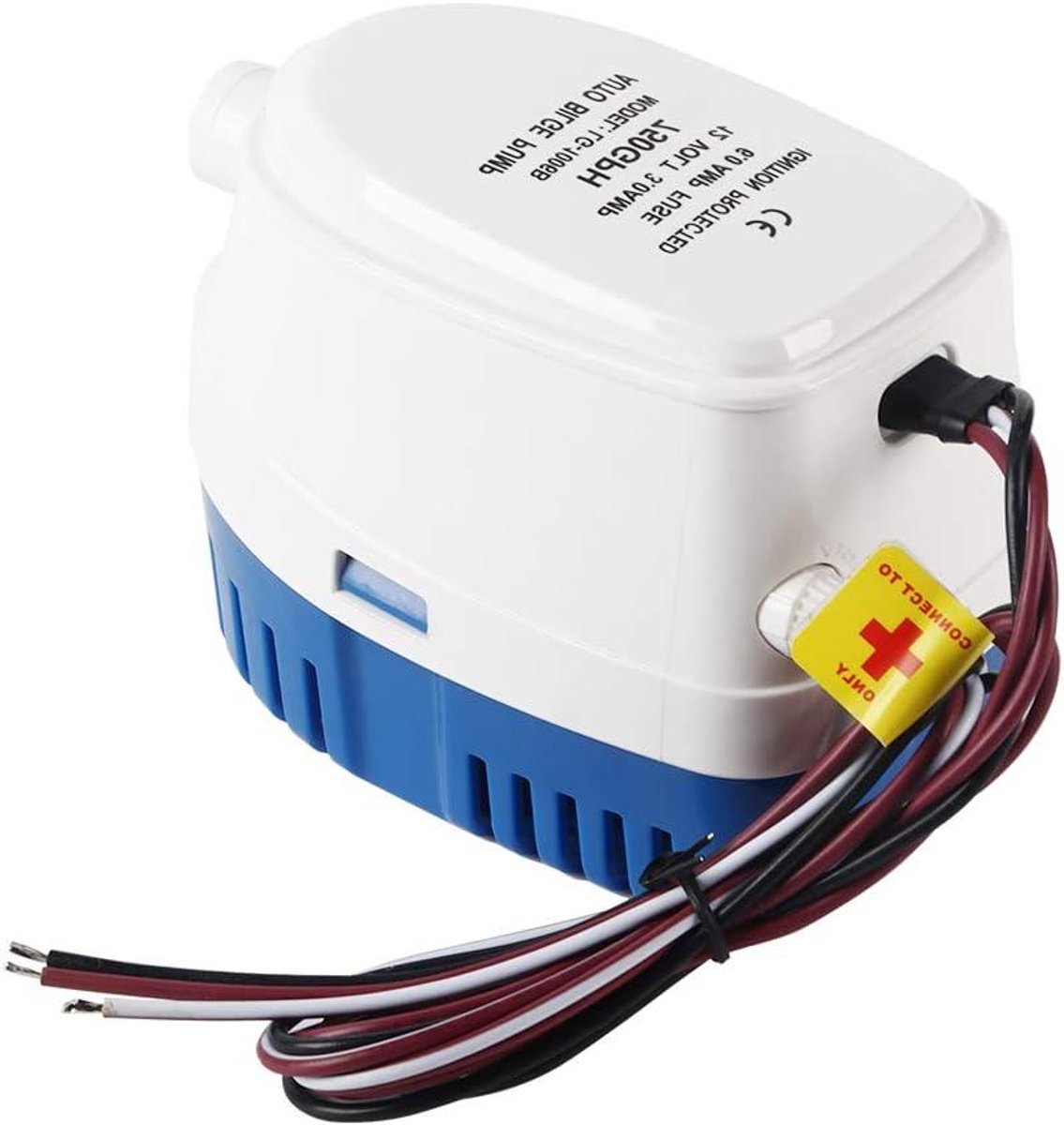 Automatische Bilgepomp - Waterpomp Boot - Water Afvoeren - Geïntegreerde Vlotterschakelaar - 750 GPH - Populaire Kleur
