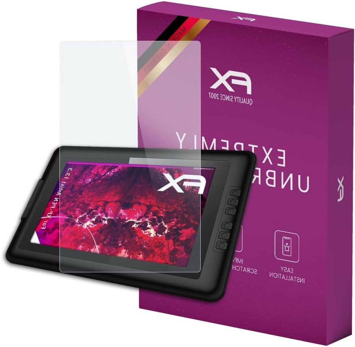 Schermfolie - Displaybeschermer Glasfolie - Tablet Beschermen - Splintervrij Hybride Materiaal - 13.3 inch - Transparant
