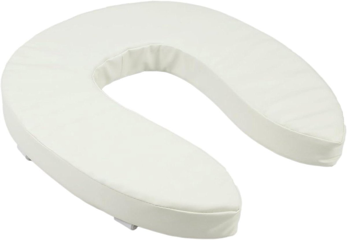 Toiletzitting Verhoger - Kussen voor Toilet - Comfortabel Zitten - Vergemakkelijkt Opstaan - 5 cm Verhoging - Wit
