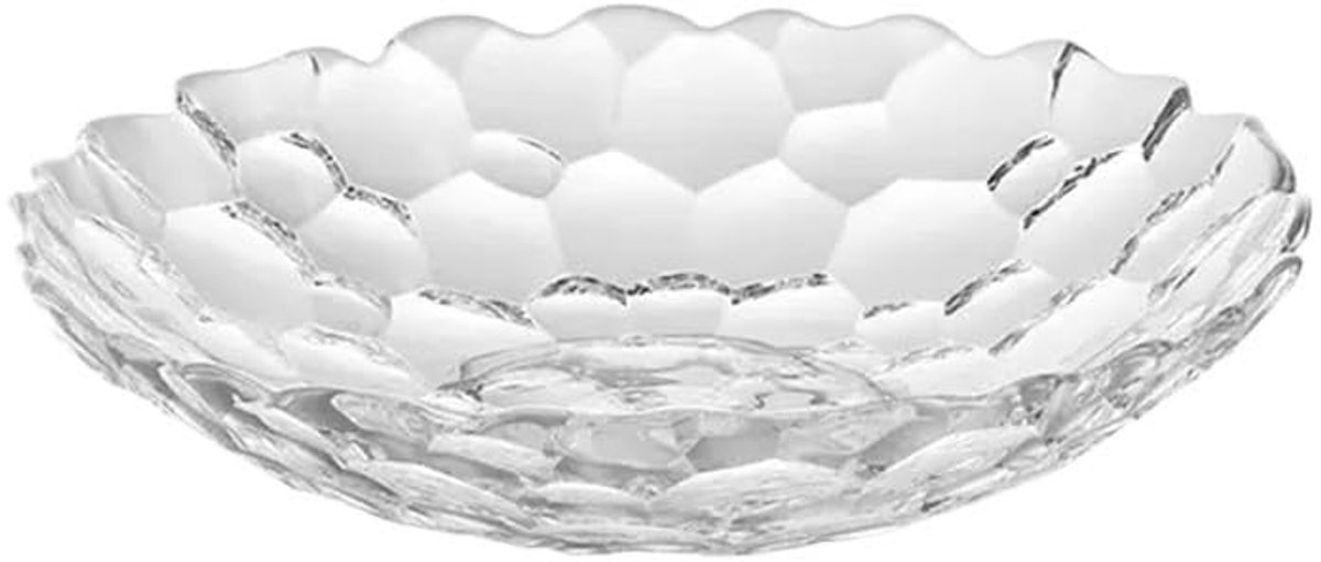 Fruitschaal Fruitschaal Decoratief bord van glas Huishoudelijk snackbord Snackbord Snoepbord(Transparent,Groot)