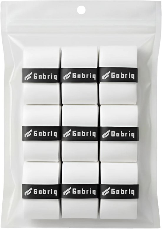 Gabriq Performance Overgrip 9-Pack Wit – Padel Grip – Antislip & Zweetabsorberend – Padel Gabriq Performance Overgrip 9-Pack Wit – Padel Grip – Antislip & Zweetabsorberend – Padel