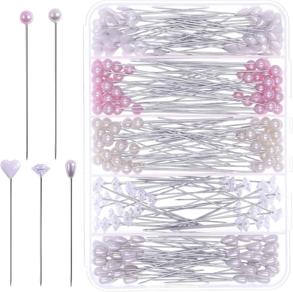 Bloemenspelden Set - Decoratie spelden - Bloemstukken maken - Diverse stijlen - 240 stuks - Multicolor