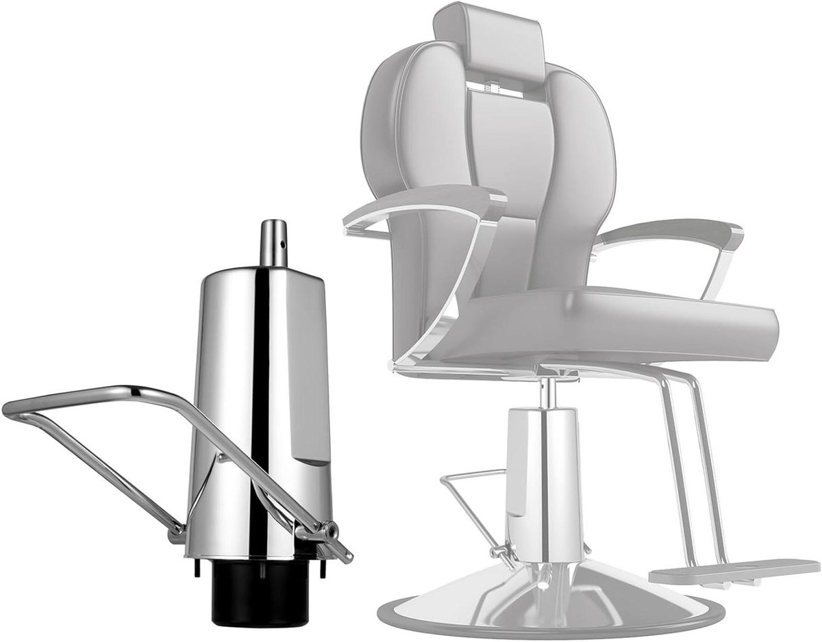 Hydraulische Pomp - Stoel Lift - Stoelen Verstellen - Hoge Belastbaarheid - 11 Cm Verstelbaar - Zilver