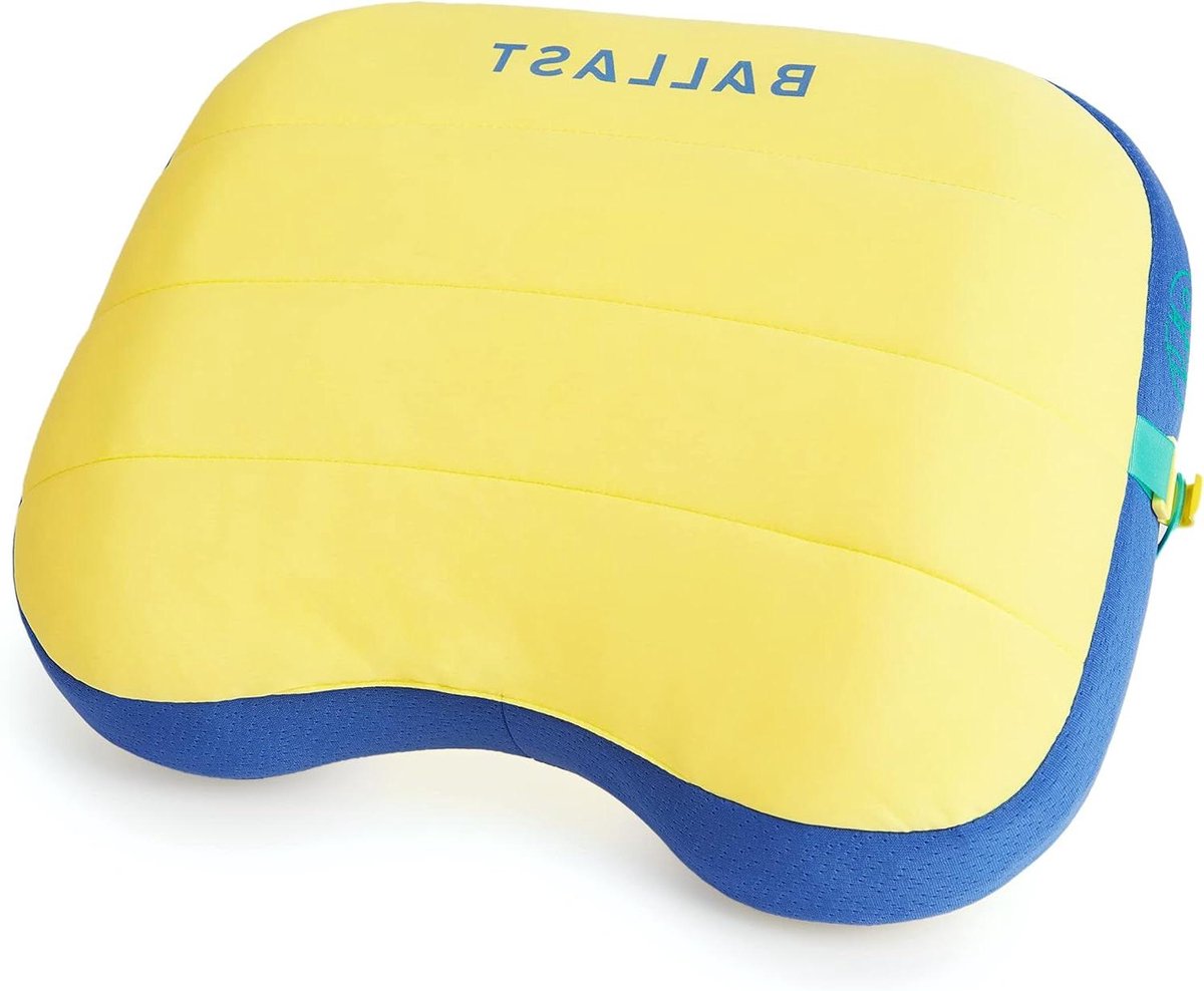 Strandkussen Opblaasbaar - Campingkussen Zwembadkussen - Comfortabel Ontspannen - Blijft Op Zijn Plaats - 150 g - Zonnegeel
