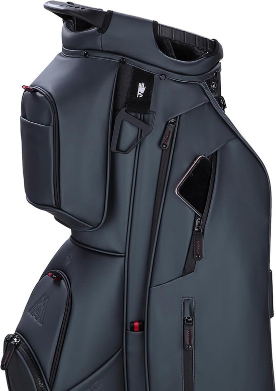 Dri Lite Prime Golftas - Waterproof Cartbag - Golfen - 14-Vakken Verdeler - 94 x 36 x 94 cm - Zwart — afbeelding 4