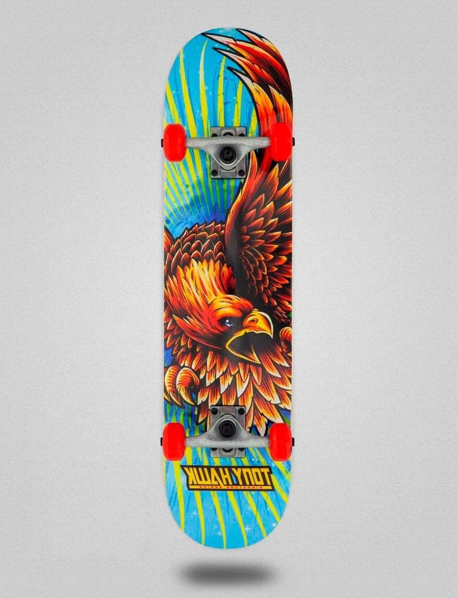 Skateboard - Compleet Skateboard - Straat skateboarden - Golden Hawk design - 7.75 inch deck - Multi