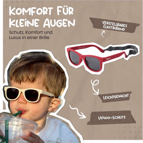 Flexibele Babyzonnebril 0-2 jaar - Gepoariseerd UV400 - Verstelbare Band - Jongens & Meisjes — afbeelding 3