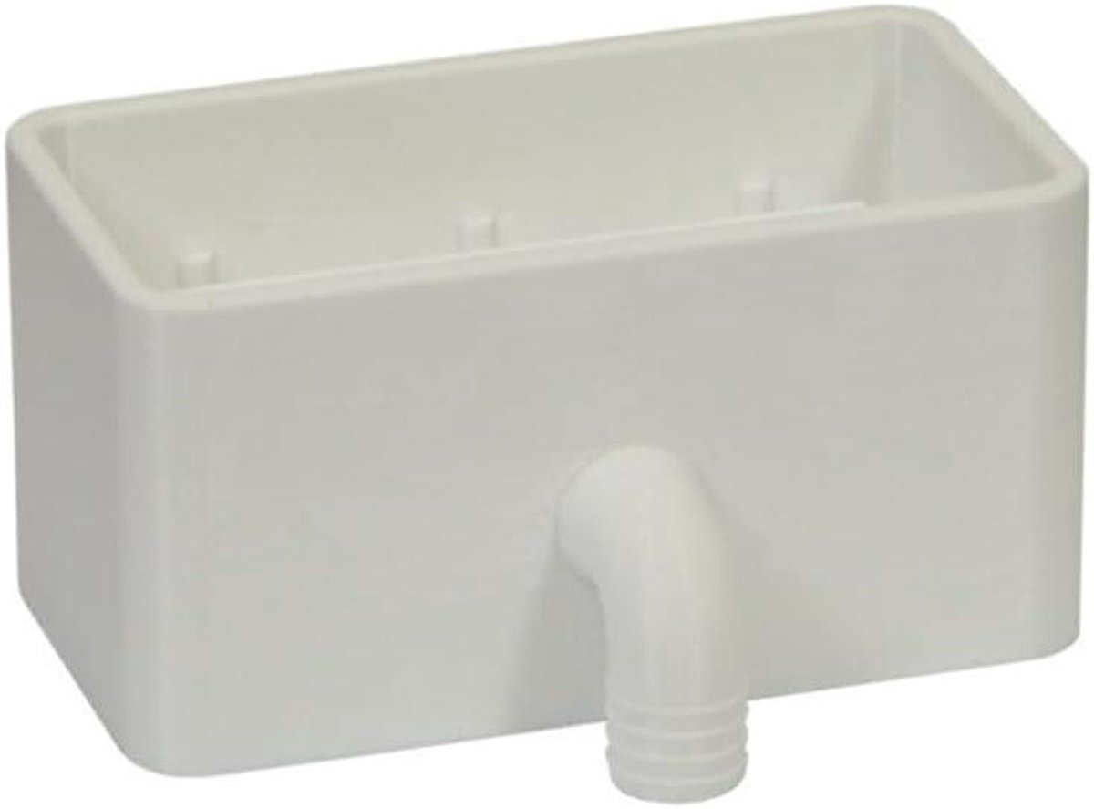 Condenswaterafscheider - Condenswaterverzamelaar Afvoer - Ventilatiesysteem Onderhoud - Plat Kanaal - 110x55mm - Wit