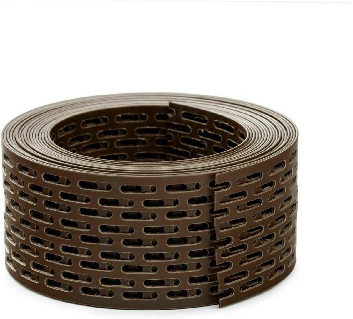 Ventilatierooster Dakrand - 50mm Breed - Bruin - Polypropyleen - Vogelwering & Ventilatie Rol 6x5m