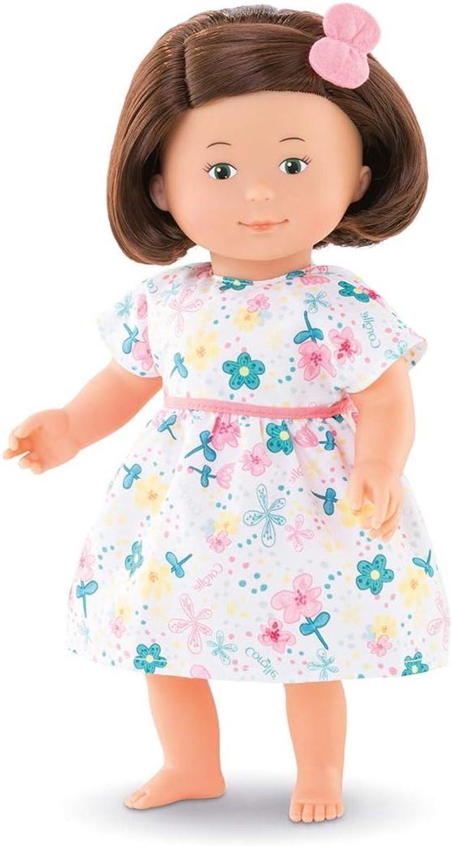 Zachte Pop Florolle - Babypop Knuffelpop - Spelen en Knuffelen - Vanillegeur - 32 cm - Bruin