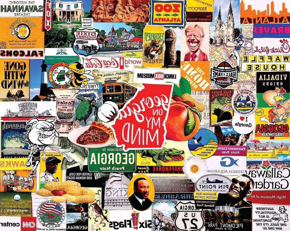 I Love Georgia Puzzel - 1000 Stukjes Legpuzzel - Ontspannend Tijdverdrijf - Gedetailleerd Artwork - 61 x 61 cm