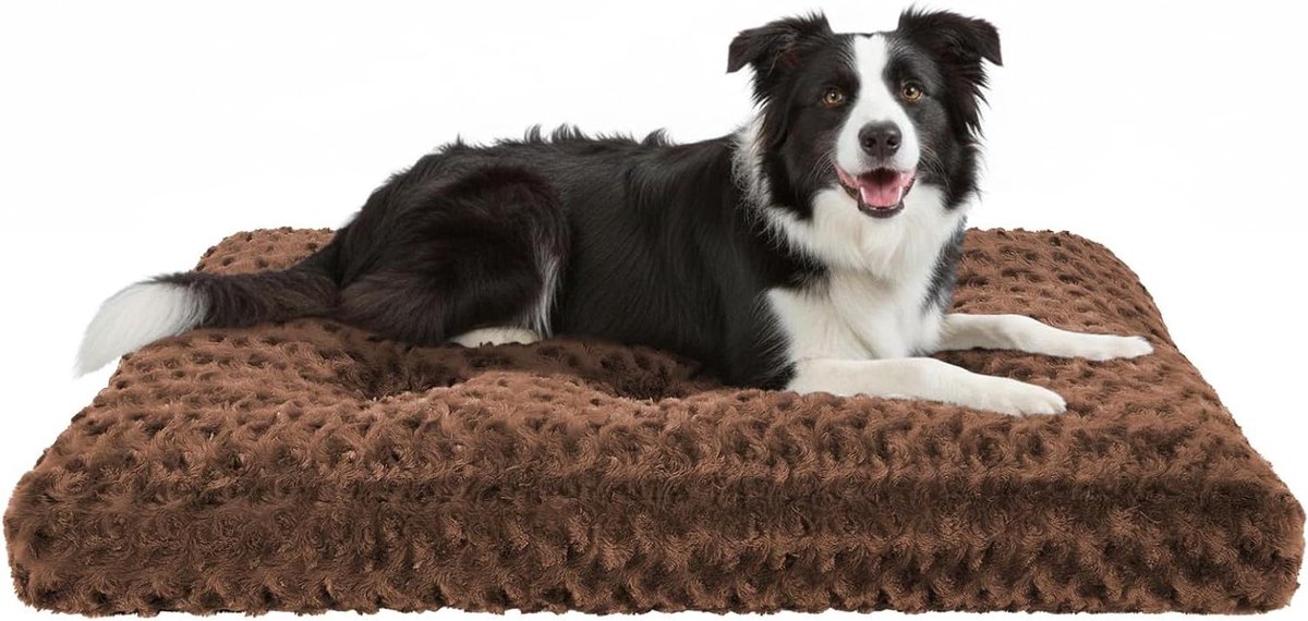 Hondenbed - Hondenkussen - Rustgevende Slaap - Orthopedische Ondersteuning - 105 x 68 cm - Bruin