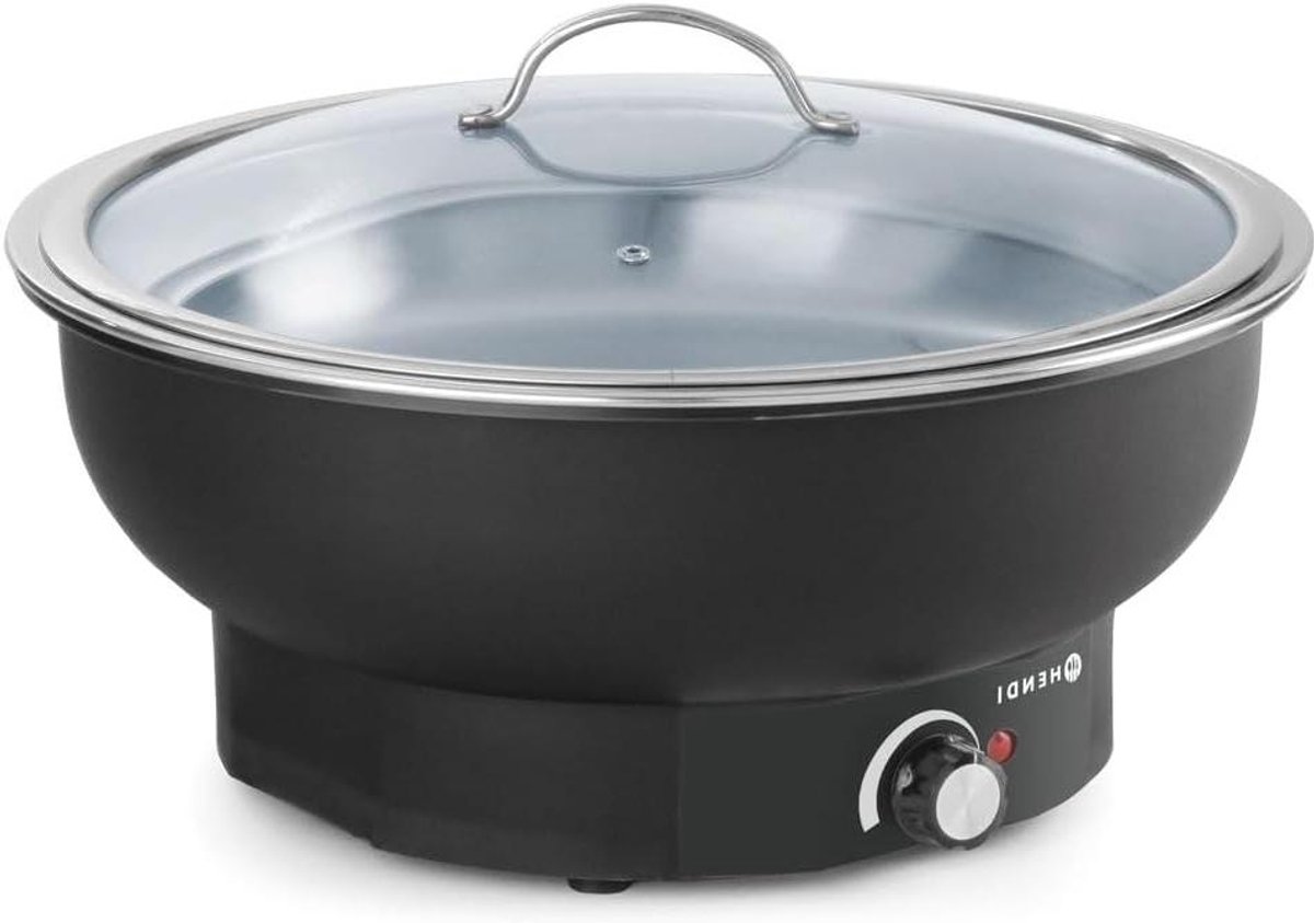 Elektrische Bain Marie - Warmhoudbak - Buffet Warm Houden - Temperatuur Instelbaar - 6.8 Liter - Zilver