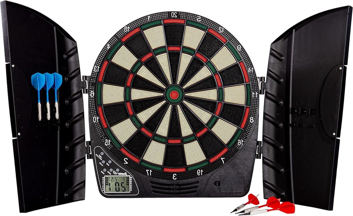 Elektronisch Dartbord - Soft Tip Bord - Gezellig Spelletje - 65 Spelvariaties - Inclusief 6 Darts - Zwart