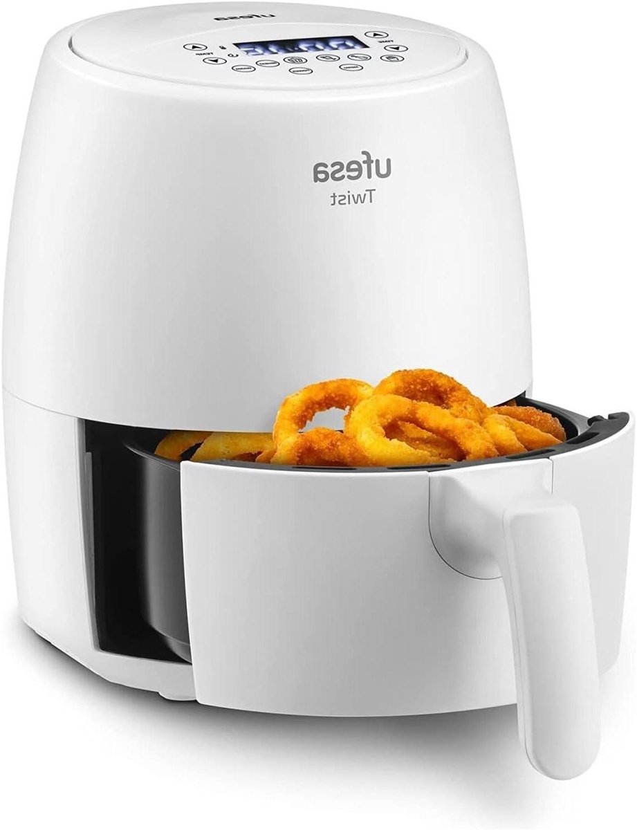 Heteluchtfriteuse - Olievrije Frituur - Gezond Koken - 360° Luchtcirculatie - 2 Liter - Wit
