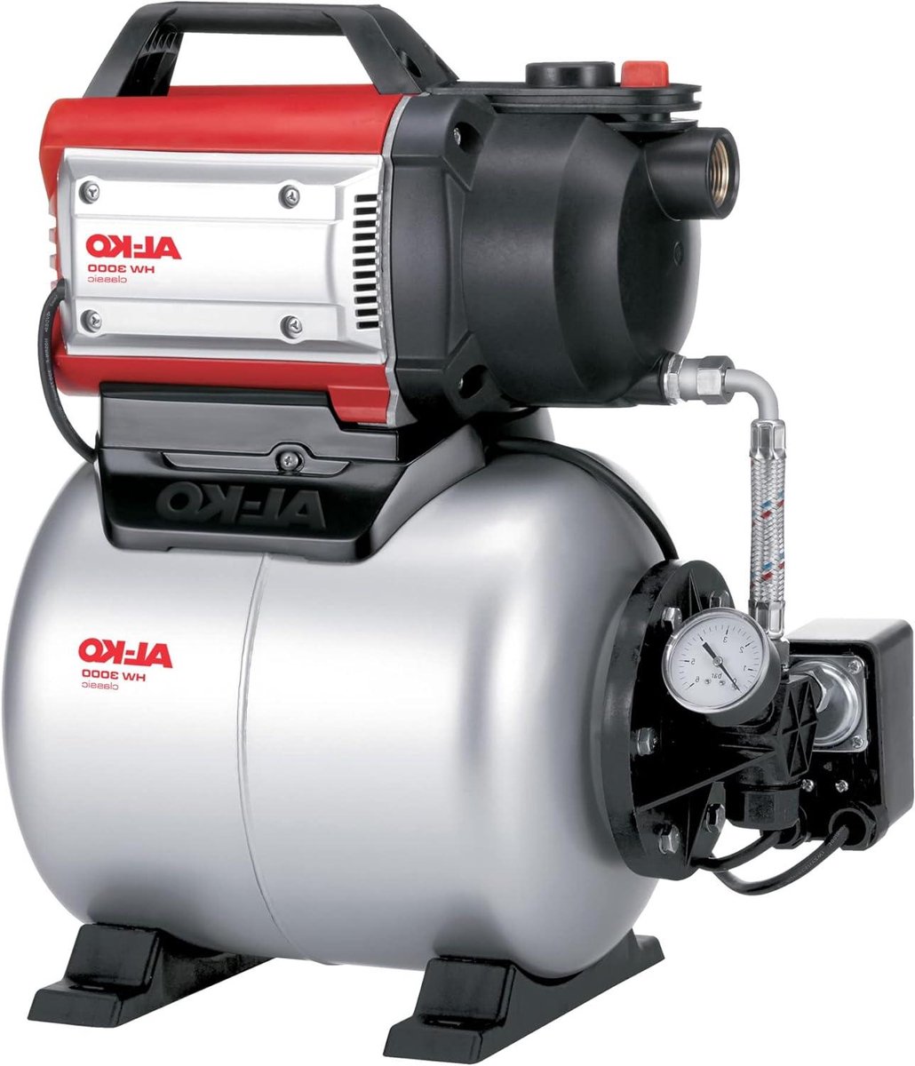 Huiswaterpomp - Automatische pomp - Tuin sproeien - Zelfaanzuigend tot 8m - 3100 liter/uur - Rood grijs