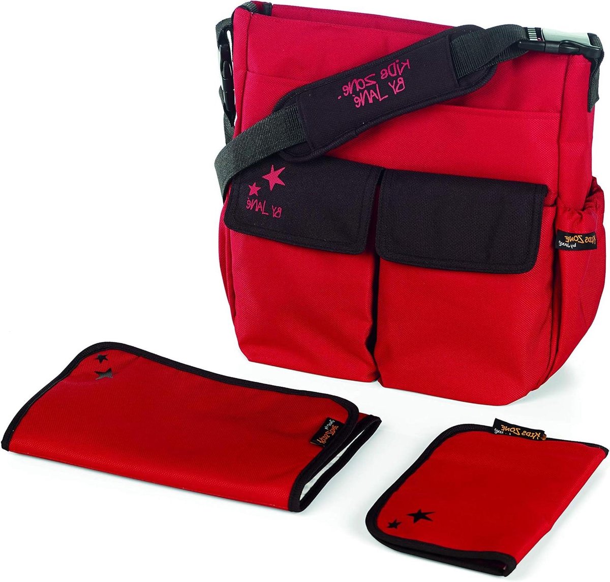 Mama Bag - Luiertas - Baby Verzorgen - Inclusief aankleedkussen - 36 x 42 cm - Rood