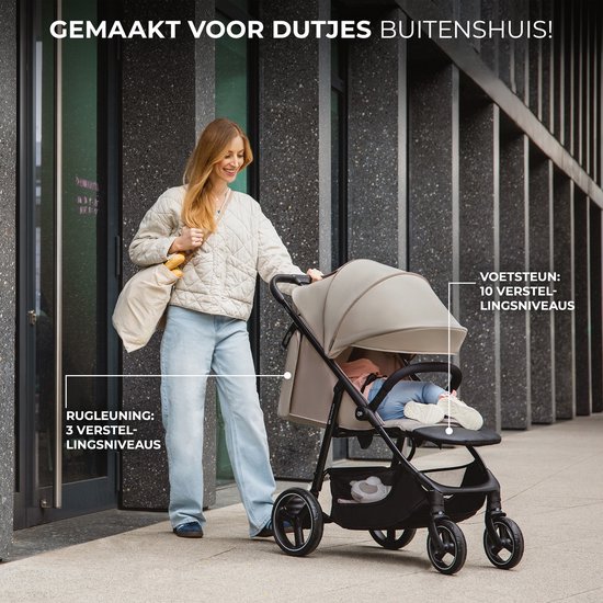 Kinderkraft TRIG 3 - Buggy - Inklapbaar - Tot 25 kg - Bruin van Kinderkraft — afbeelding 2