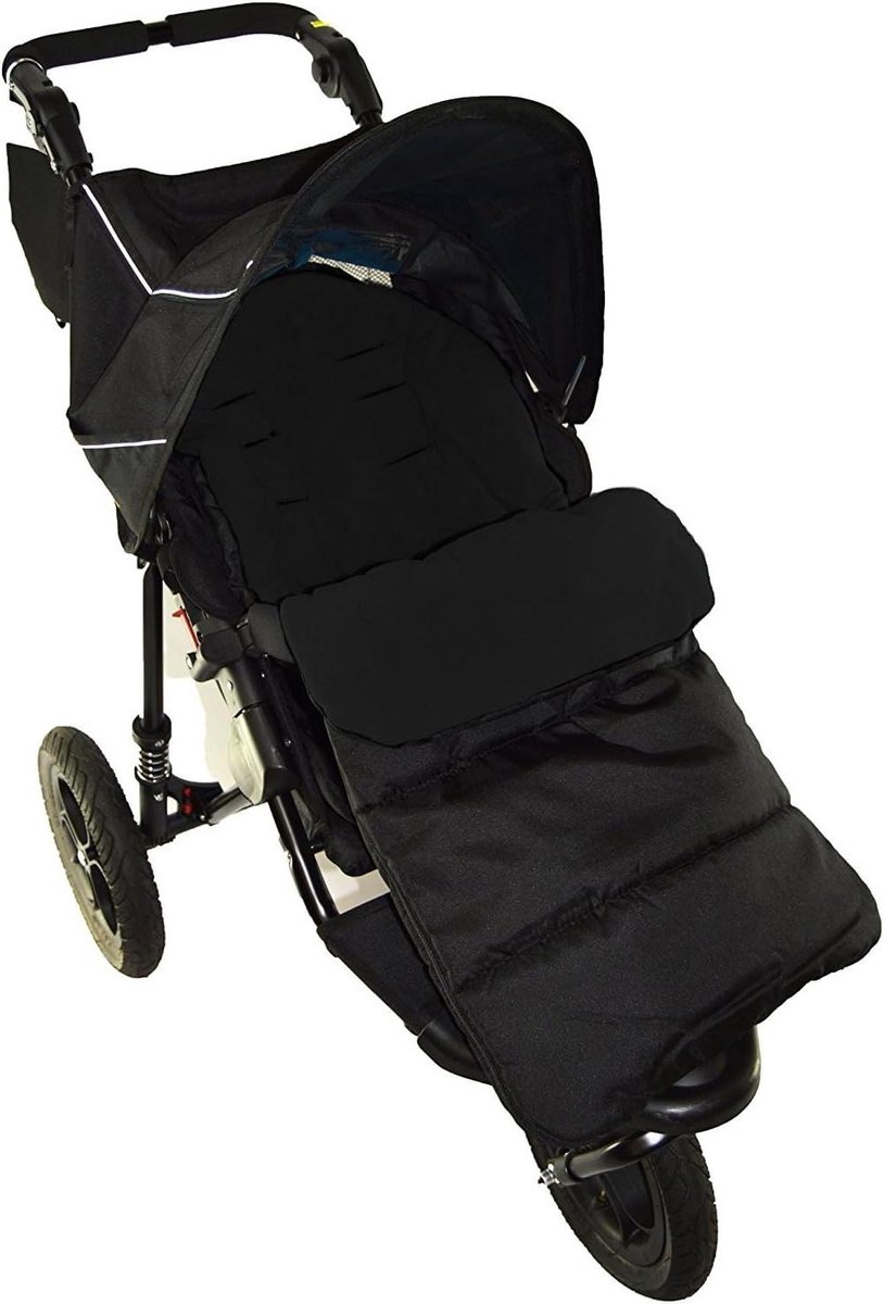 Voetenzak Kinderwagen - Babyhoes - Warm en Droog - Waterdichte Buitenkant - 90 cm - Zwart