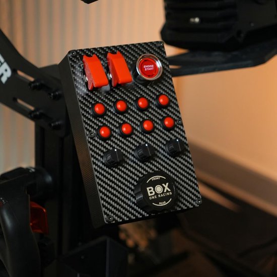 Race Simulator Button Box met LED Knoppen en Draaiknoppen voor PC Simracing — afbeelding 4