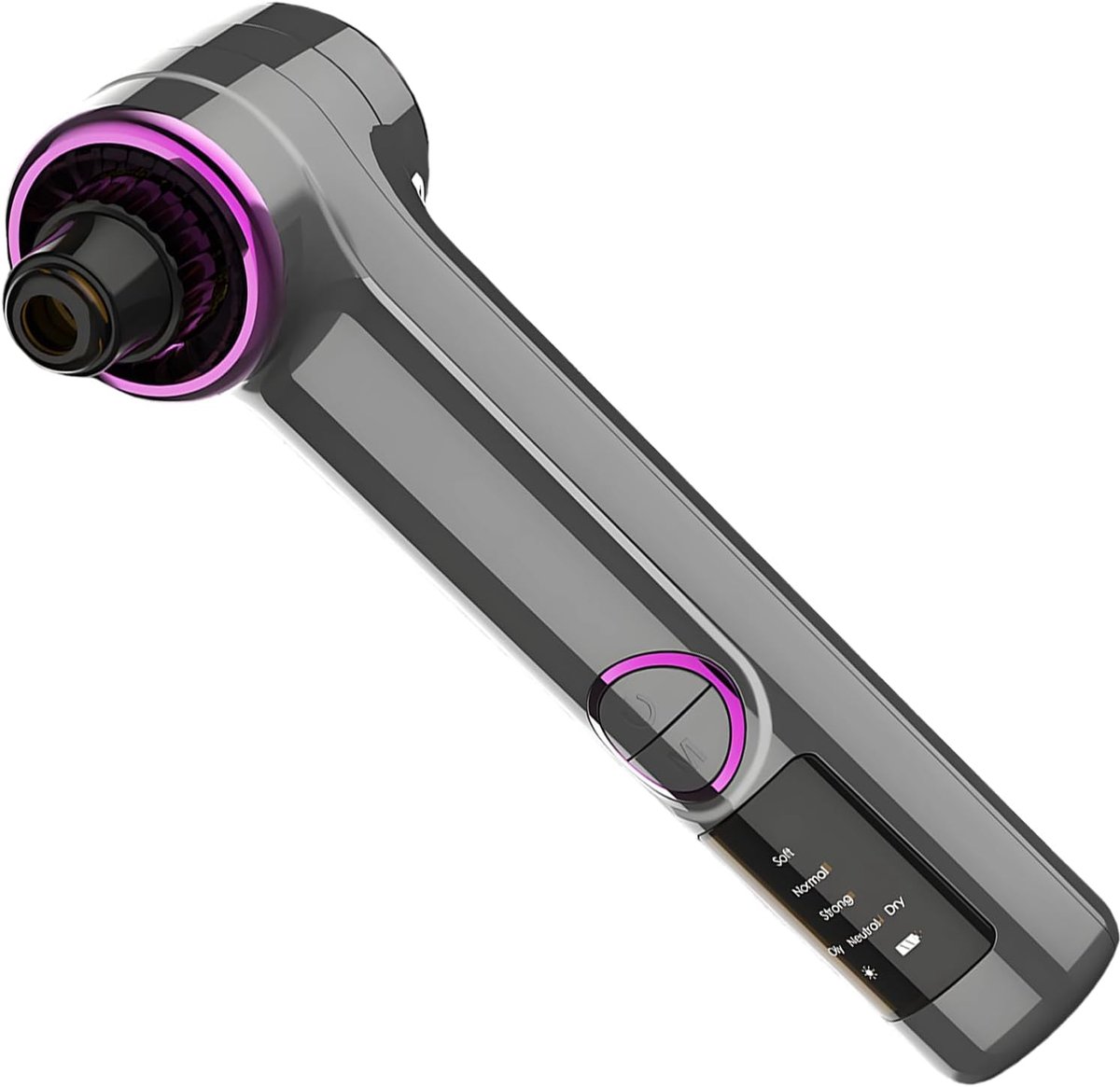 Oplaadbare elektrische mee-eterverwijderaar, extractietool met warme compressie en verwarmingsfunctie, 3 instelbare niveaus voor thuisgebruik – grijs, 4,1 x 7,1 x 17,8 cm.
