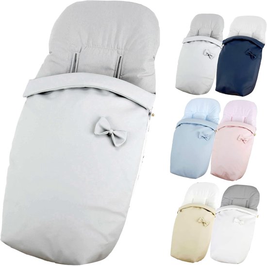Voetenzak - Universele Muts - Baby Comfort - Waterafstotend Kunstleer - 95 x 50 cm - Grijs — afbeelding 2