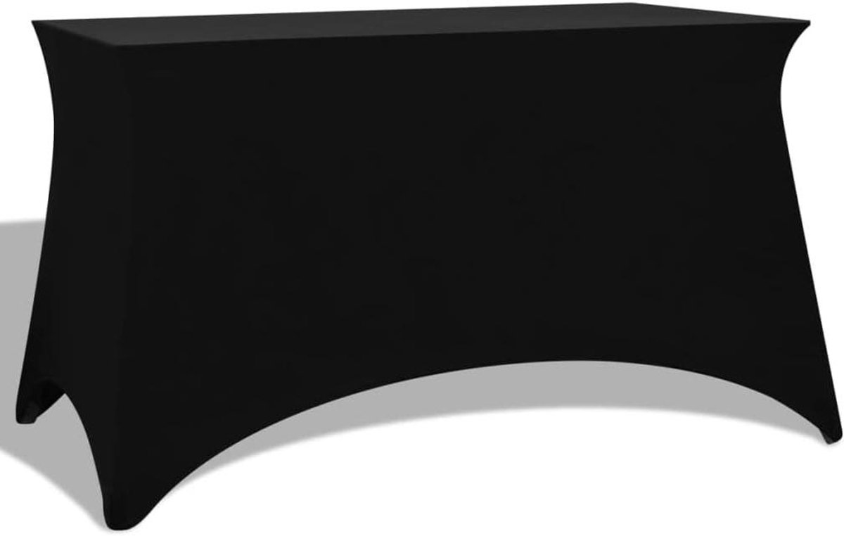Tafelhoezen - Stoelhoes Meubelhoes - Feestelijke Decoratie - Stretchstof - 243 cm lengte - Zwart