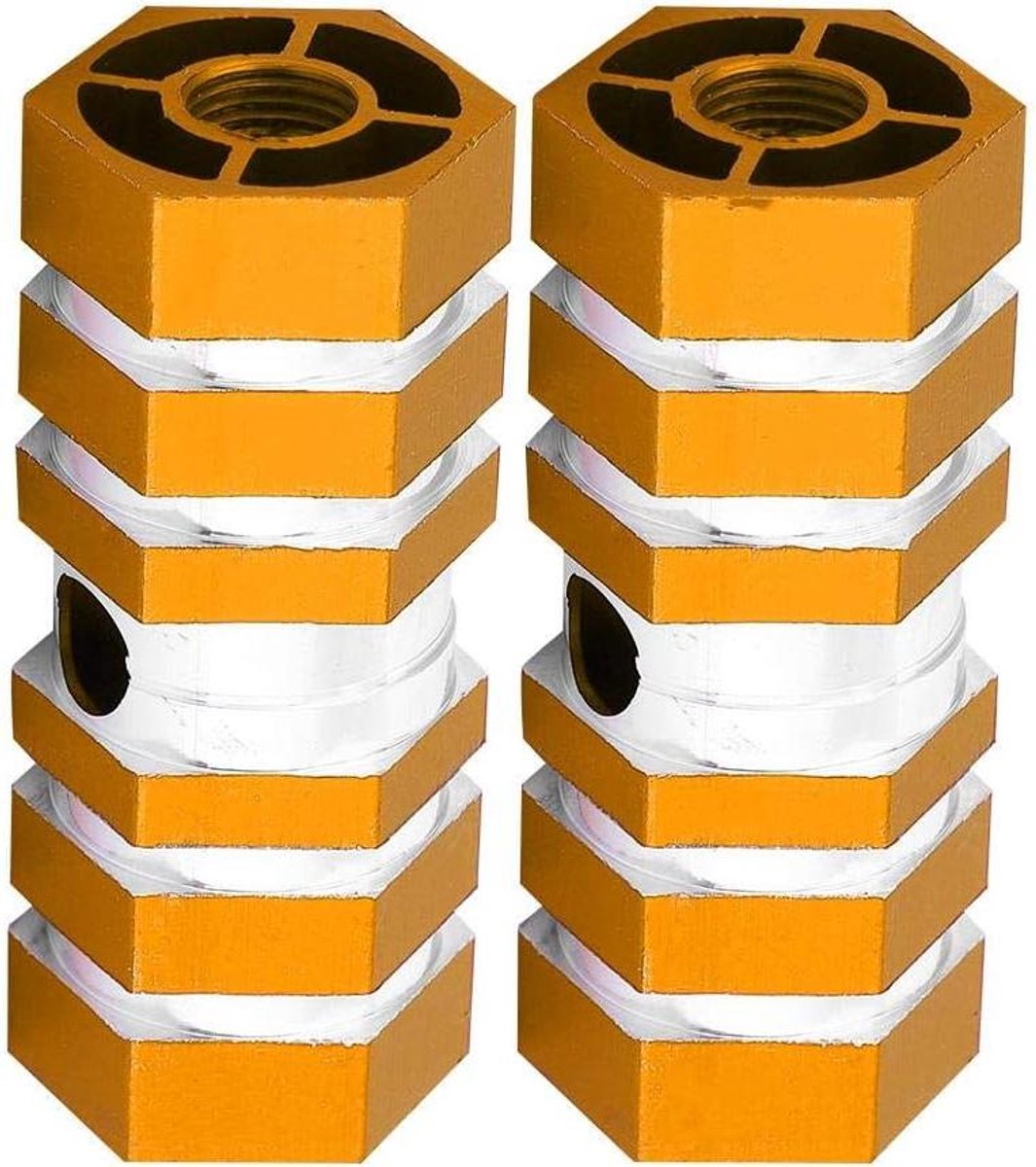 Fiets Pinnen - Voetsteunen Pedalen - Fietstrucs Uitvoeren - Anti-Slip Ontwerp - 6.5 cm Lengte - Goud
