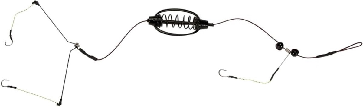 Karper Vissen Feeder - Aas Kooi Houder - Voer Verspreiden - Inline Methode Ontwerp - 2.54 cm - Zwart