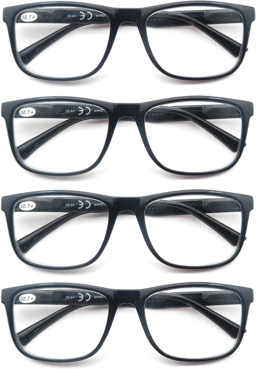 Leesbril Set - Bril voor Lezen - Dagelijks Gebruik - Lichtgewicht Frame - 4 Pairs - Niet gespecificeerd