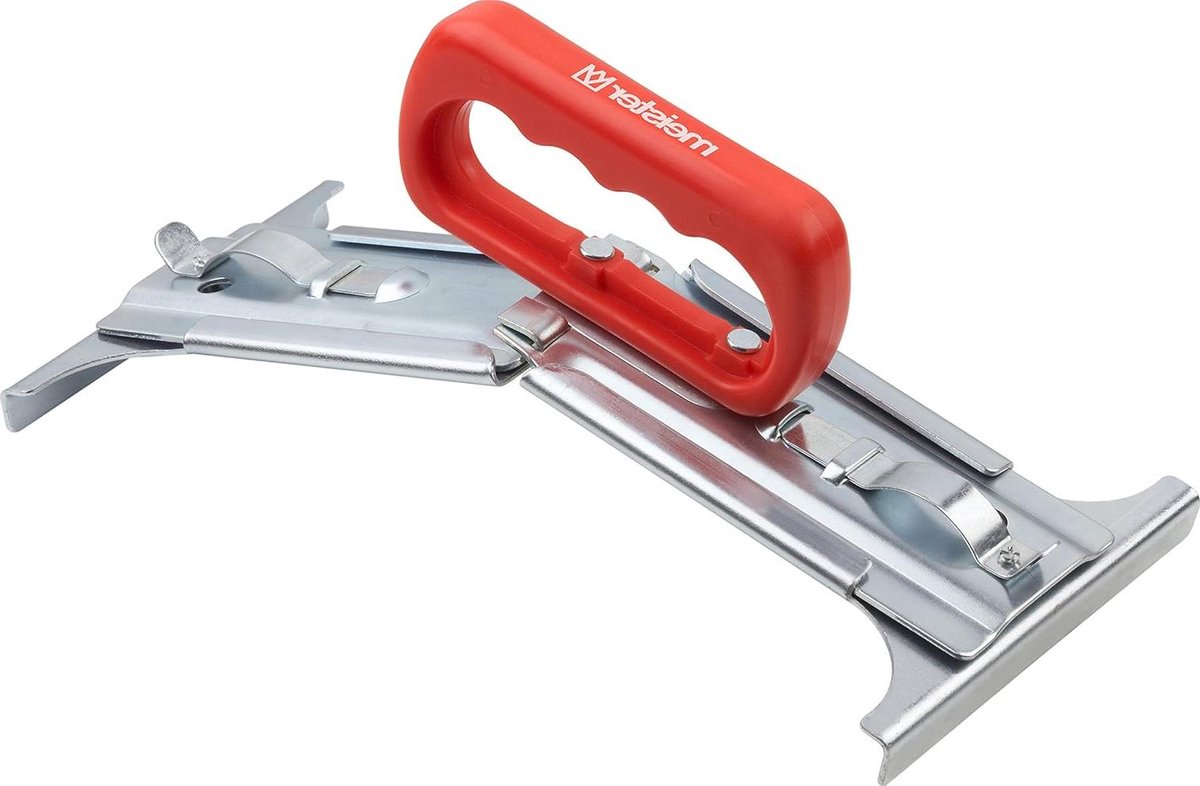 Plaatkrik Hefhulp - Platenlifter Tegels - Platen Leggen - 5 Standen Verstelbaar - 30-50 cm - Zilver