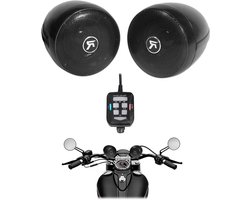 Motorcycle Handlebar Speakers - Motorfiets Audio Systeem - Muziek Luisteren Onderweg - Volledig Waterdicht IPX67 - 3 Inch - Zwart