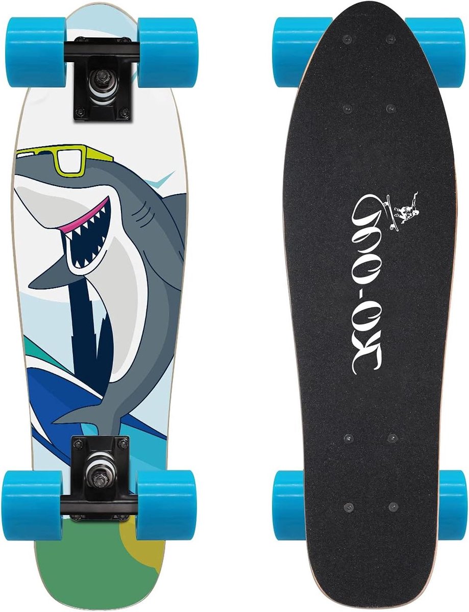 Mini Cruiser Skateboard Compleet Skateboard Kinderen Straat Cruisen 22 Inch Esdoorn Deck