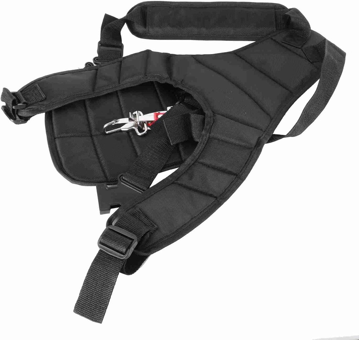 Schouderriem Bosmaaier - Draagriem Trimmer - Tuinonderhoud Verlichten - Verstelbare Dubbele Band - ca. 55 cm - Zwart