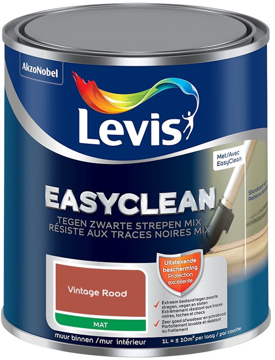 Levis - Easyclean Tegen Zwarte Strepen Mix - Vintage Rood - Mengverf - 1 L