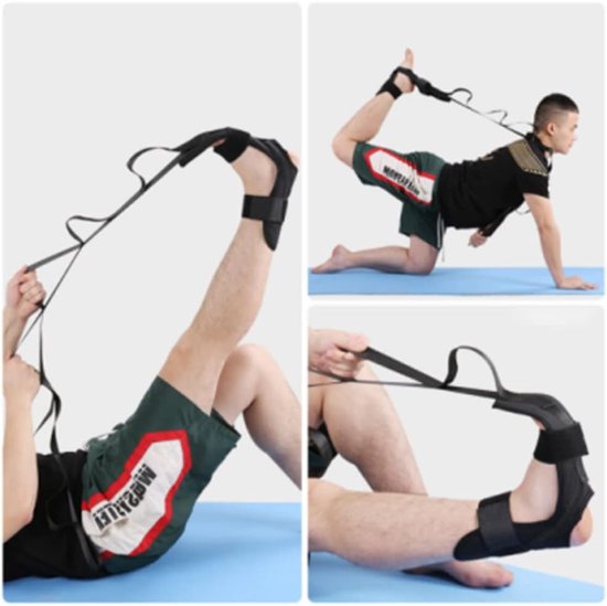 Yoga Been Stretch Riem - Revalidatie Band Enkel - Been Strekken - Huidvriendelijk Materiaal — afbeelding 3