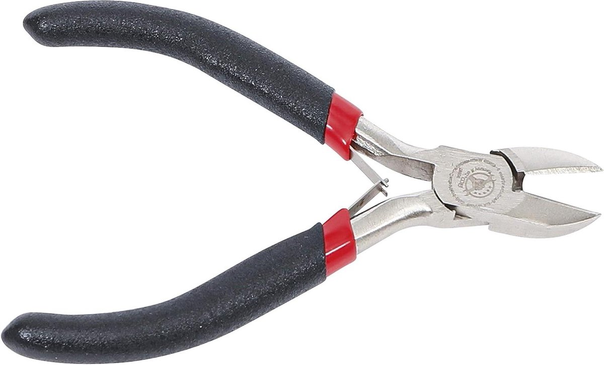 Zijsnijtang - Elektronica tang Kniptang - Precisie Werk - Met Veer - 110 mm - Grijs