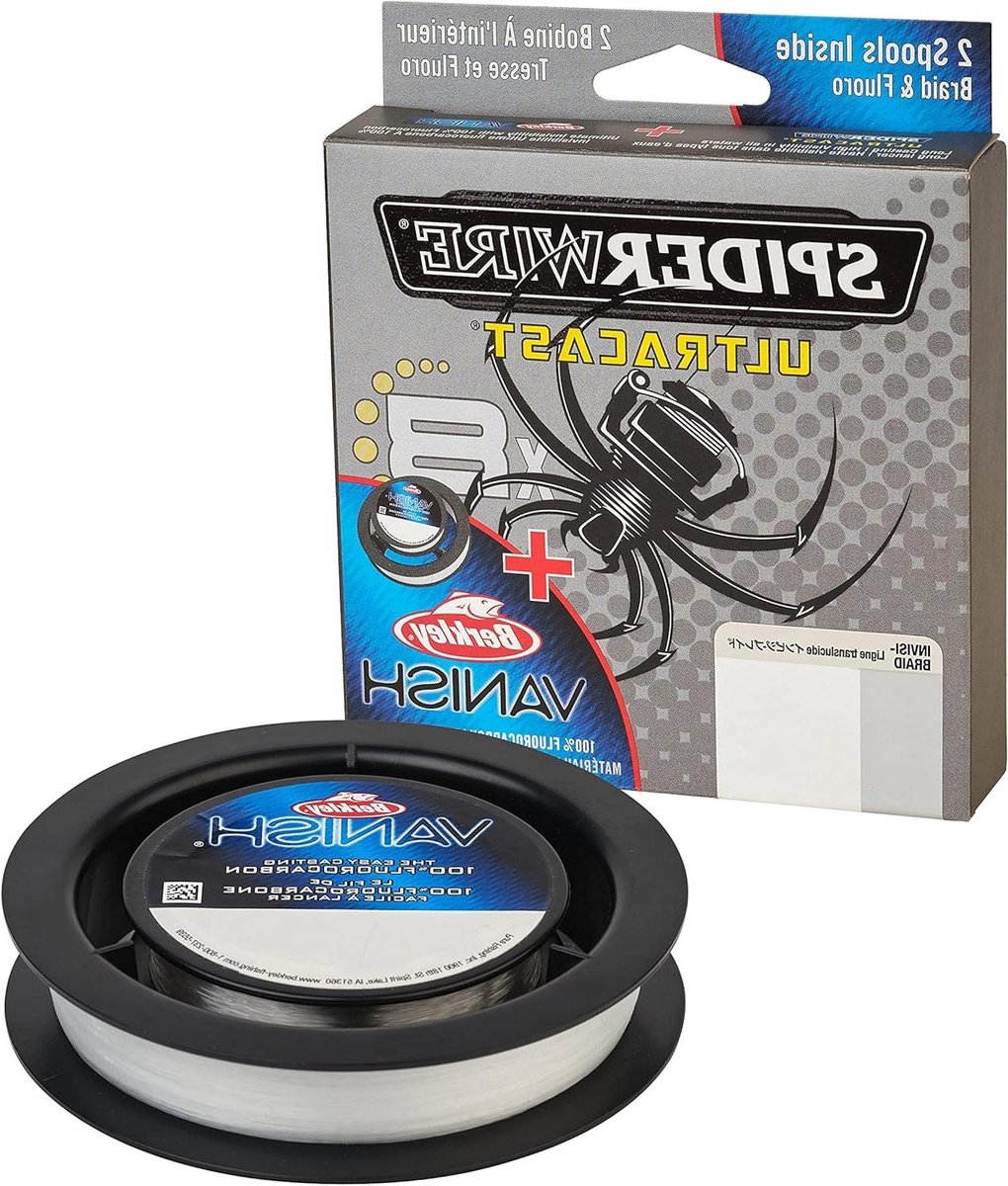 Gevlochten Vislijn - Visdraad Fluorocarbon - Vissen Vangen - Onzichtbare Presentatie - 150 meter 30lb - Translucent