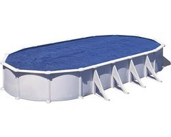 Zwembadafdekking - Winterzeil Pool - Bescherming Zwembad - Versterkt Polyethyleen - 610 x 410 cm - Zwart