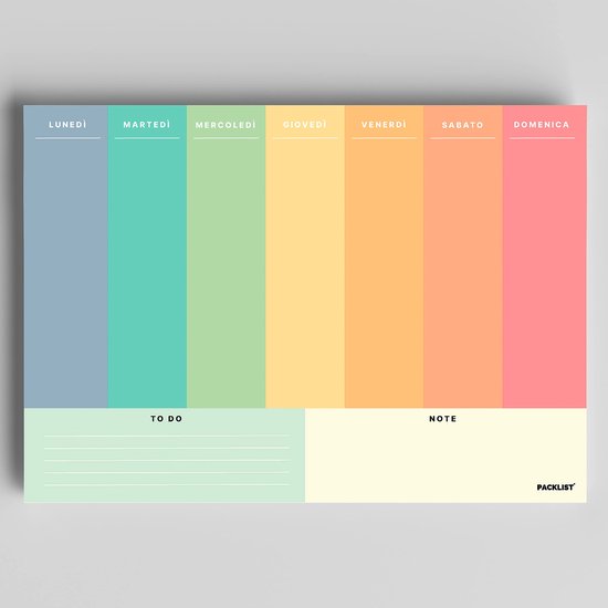 Weekplanner in het ITALIAANS met Exclusief Design - Ideale Takenorganizer om je Doelen te Bereiken en Effectiever te Zijn. Beheers je Week & Verhoog je Productiviteit! - Origineel Cadeau — afbeelding 3