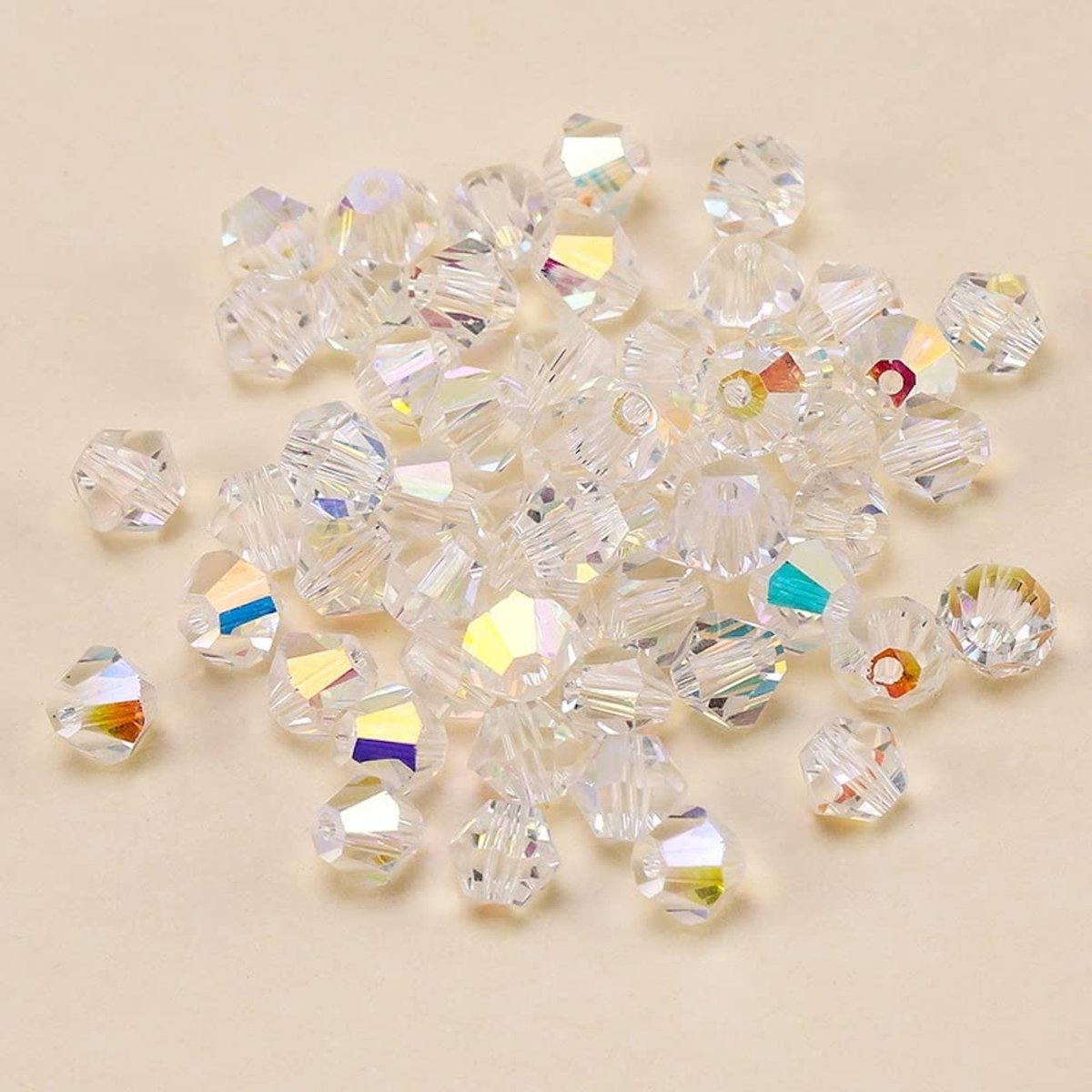 Glazen kralen,facet glazen kralen,kleurrijke glazen kralen,ronde kunstkralen,meerkleurig,gesorteerde kralen,gemengde knutselkralen voor handwerk,sieraden,kleurrijk A