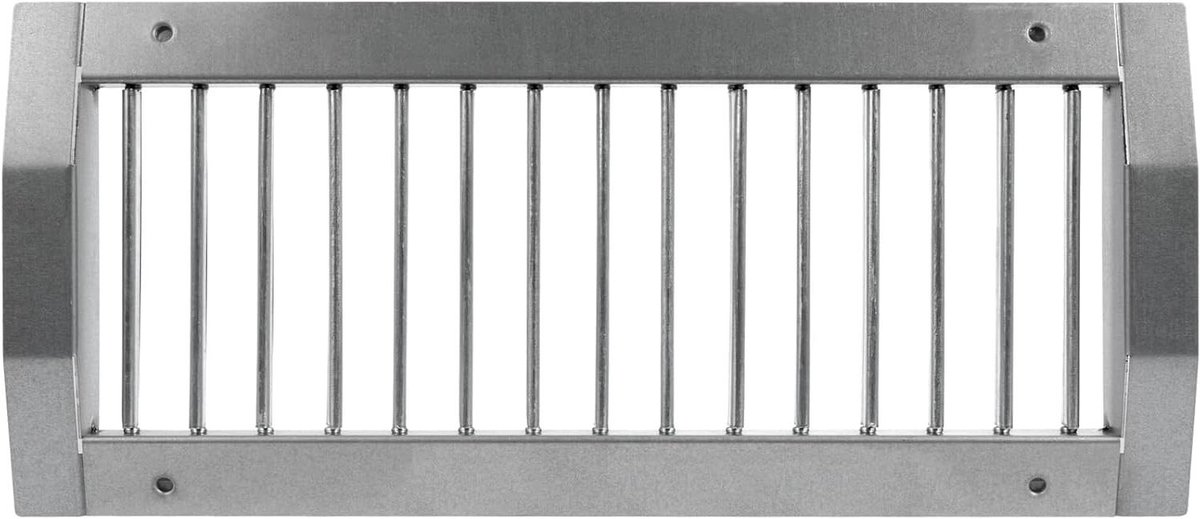 Ventilatie Rooster - Lucht Uitlaat - Luchtstroom Regelen - Verstelbare Lamellen - 32.5cm x 12.5cm - Grijs