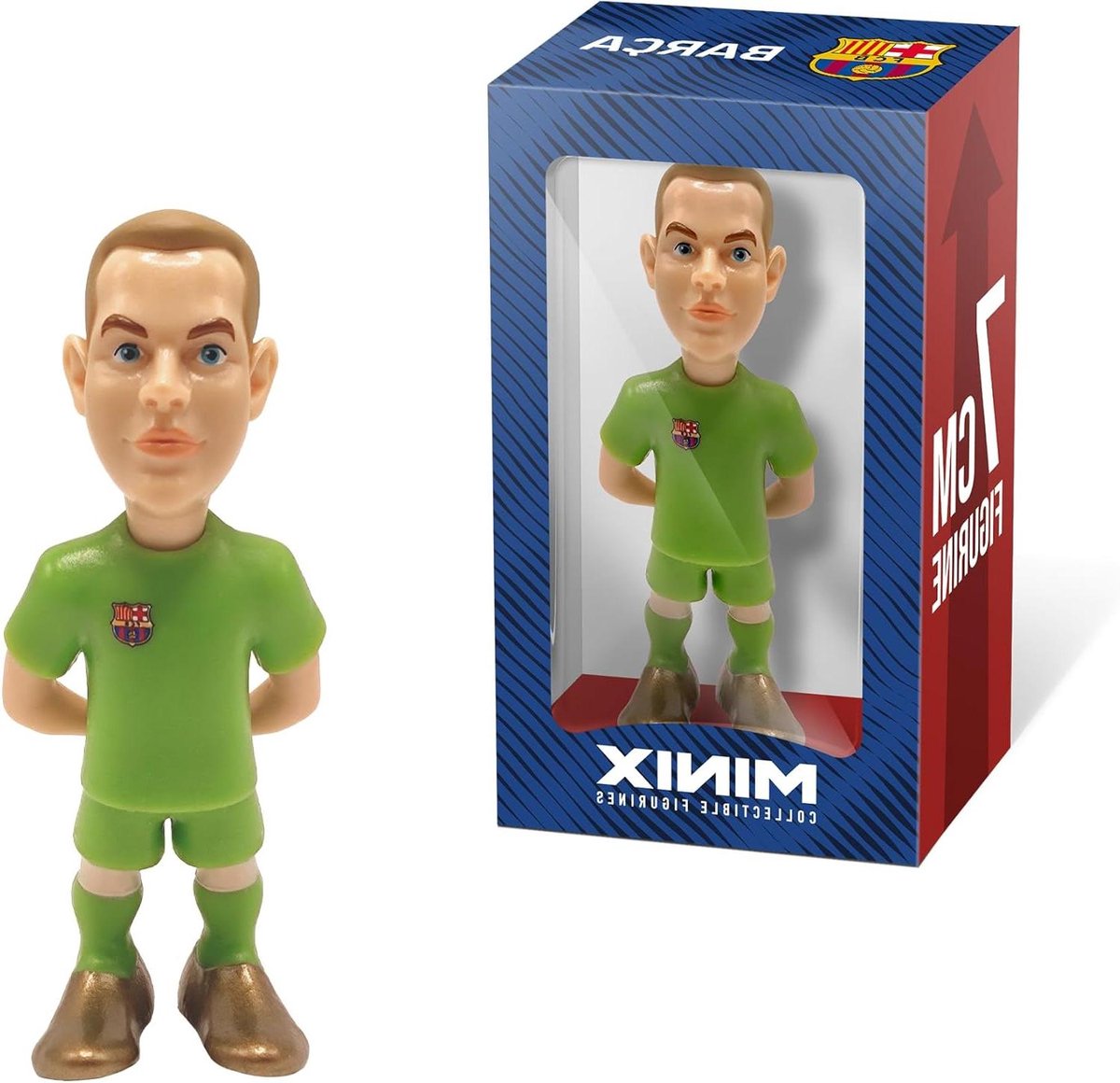 Voetbal Sterren Figuur - Verzamelobject - Sport Fans Verzamelen - Gelicentieerd Product - 7 cm - Groen