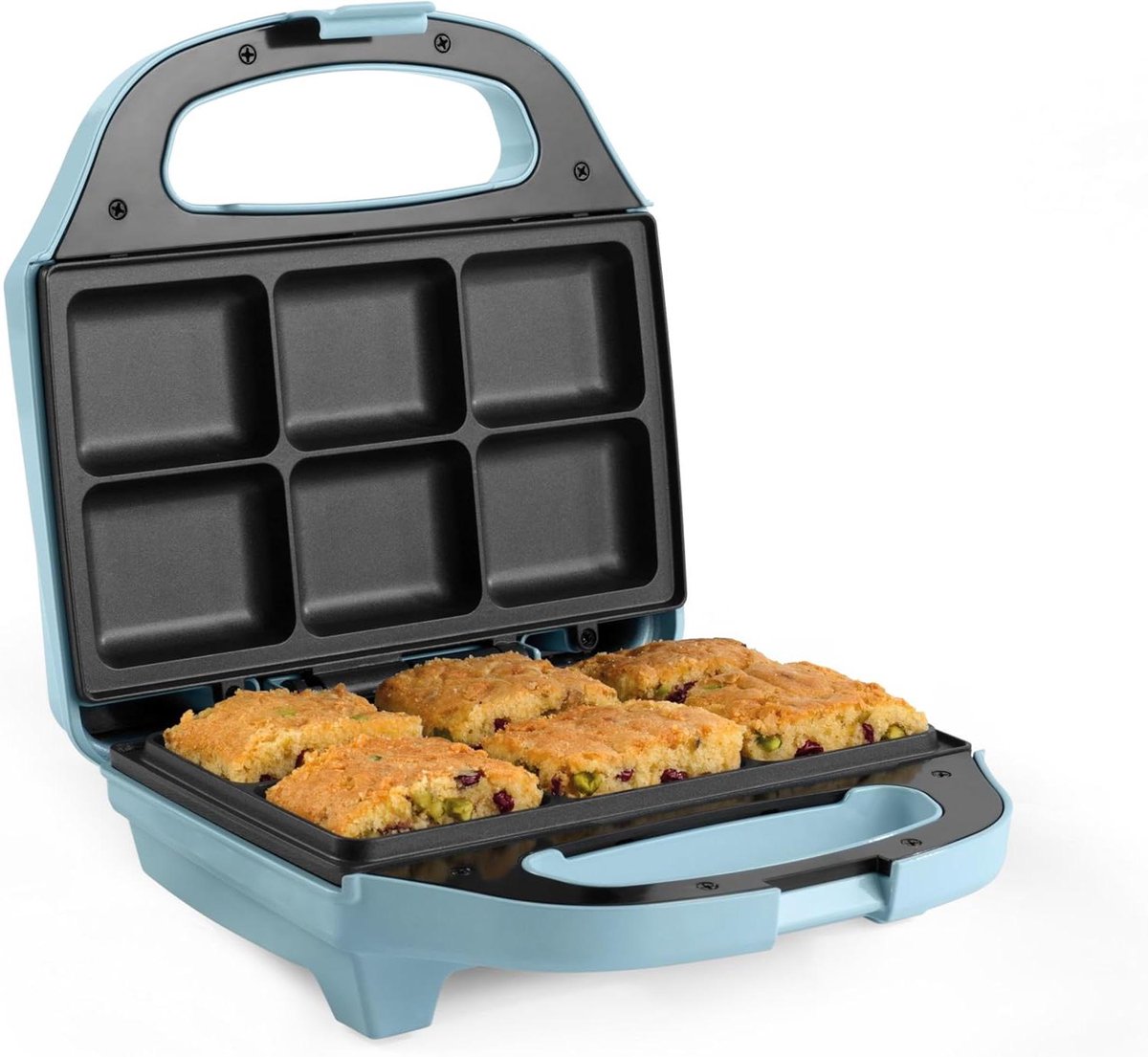 Cakemaker - Brownie Machine - Thuis bakken - Automatische temperatuurregeling - 6 traktaties - Pastelblauw