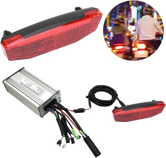 Achterlicht Fiets - Waarschuwingslampje Rood - Nachtrijden - Led Technologie - 6V-60V - Rood — afbeelding 2